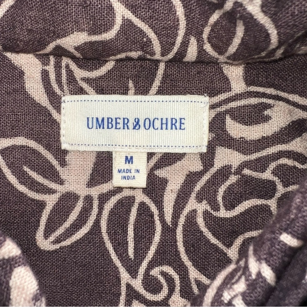 Umber & Ochre Womens Samira Tunic Dress Size Medium 100% Handwoven Cotton Boho - Picture 7 of 9